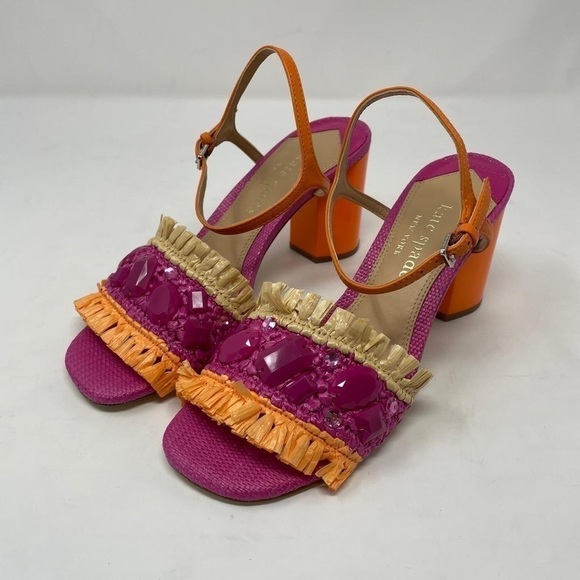 NIB Kate Spade Bora Bora Crystal Block Heel Sandal - Picture 4 of 10